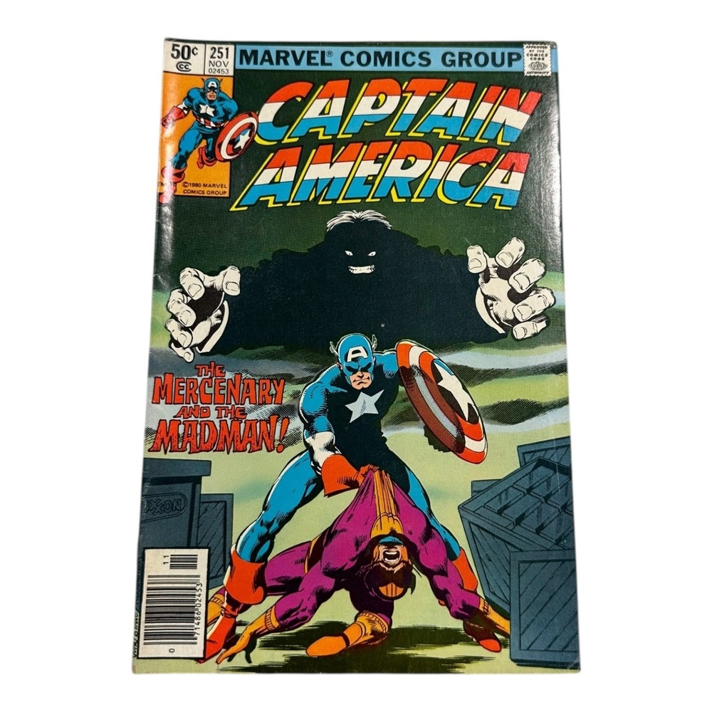 Captain America #251 Marvel Comic Book 1980 The Mercenary and‎ the Madman